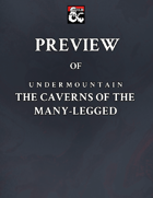 Preview Copy of Undermountain: The Caverns of the Many-Legged