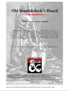 Old Stumbleduck's Hoard (A 5e adventure for levels 1-3)
