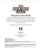 CCC-BMG-46 HILL 3-1 Shepherd the Weak