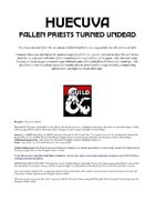 Huecuva: Fallen Priests Turned Undead