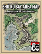Shilku Bay Area Map - Forgotten Realms Stock Maps