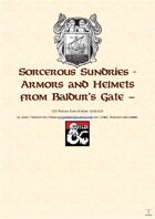 Sorcerous Sundries - Compendium of Magic Items from Baldur’s Gate - Armors and Helmets