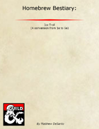 Homebrew Bestiary: Ice Troll
