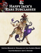 Happy Jack's Rare Subclasses - Jester & Clown