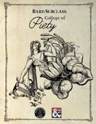 College of Piety - Bard Subclass