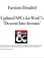 Factions Detailed Updated NPCs