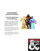 Arachnids: Character Edition