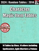 Character Magic Item Tables - Random Tables