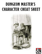 Dungeon Master's Character Cheat Sheet