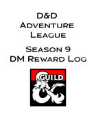 Season 9 Adventurer's League DM Rewards Log