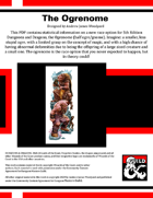 The Ogrenome (half ogre - half gnome)