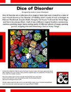 Dice of Disorder