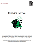 ODFC03-03 Removing the Taint