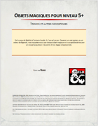 5 Objets magiques Niveau 5+