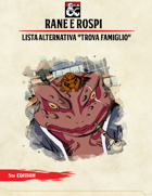 Rane e Rospi - Lista Alternativa "Trova Famiglio"