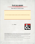 Elfe des neiges
