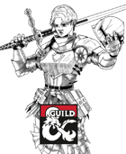 Female Paladin With Greatsword stock art