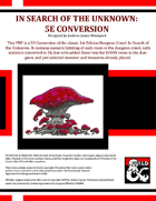 B1: In Search of the Unknown - 5E Conversion