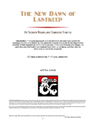 The New Dawn of Lastkeep