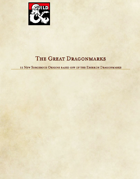 The Great Dragonmarks - 12 New Sorcerous Origins