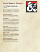 The Great Dragonmark of Handling - Sorcerous Origin