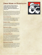 The Great Dragonmark of Hospitality - Sorcerous Origin