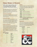 The Great Dragonmark of Making - Sorcerous Origin
