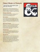 The Great Dragonmark of Passage - Sorcerous Origin