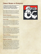 The Great Dragonmark of Scribing - Sorcerous Origin