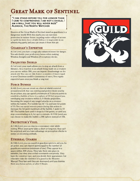 The Great Dragonmark of Sentinel - Sorcerous Origin
