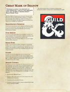 The Great Dragonmark of Shadow - Sorcerous Origin