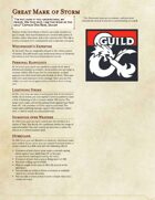 The Great Dragonmark of Storm - Sorcerous Origin