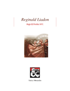 Reginald Liadon: High Elf Noble NPC