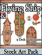 Flying Ship - Stock Art Pack