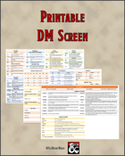 Printable DM Screen - Dungeon Masters Guild | Dungeon Masters Guild