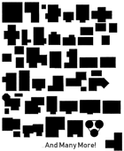 Solid Unique Building Brush for GIMP
