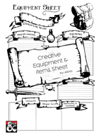 Character Equipment Sheet