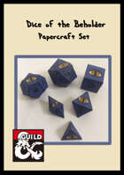 Dice of the Beholder Papercraft