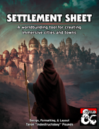 Settlement Sheet