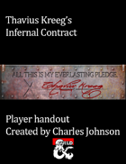 Thavius Kreeg's infernal contract