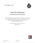 CCC-AWE-01-02 The Chi Directive