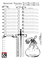 Initiative Tracker Sheet (vers. 1) - A4