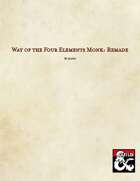 Way of the Four Elements: Remade
