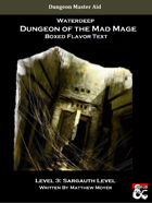 DotMM: Boxed Flavor Text and Combat Tracker - Level 3 (Waterdeep: Dungeon of the Mad Mage)