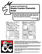 Lian's 5e Custom Character Sheet