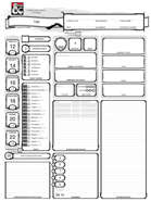 Fillable auto-calculation character sheet (English / German) - Ausfüllbarer Charakterbogen, der die wichtigsten Werte selbst berechnet