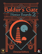 Baldur's Gate Notice Boards 2 | A Descent Into Avernus Supplement (Fantasy Grounds)