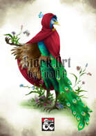 Character Stock Art: Peacock Aarakocra