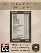 Zuilin's Options Resizing for FGC and FGU