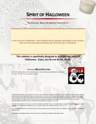 Spirit of Halloween, Artificer: Mad Scientist Specialty